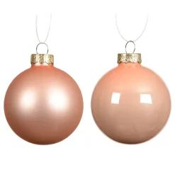 Set di 6 palline di Natale in vetro (D80 mm) Boreale Pesca