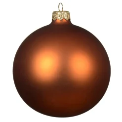 Set di 4 palline di Natale in vetro (D100 mm) Artico opaco Zucca