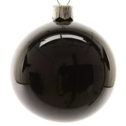 Set di 4 palline di Natale in vetro (D100 mm) Artico brillante Nero