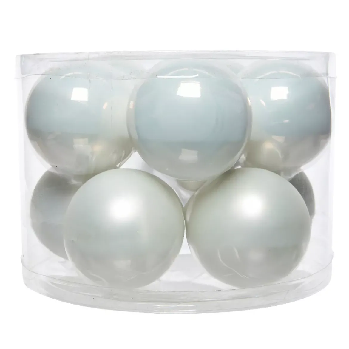 Set di 10 palline di Natale in vetro (D60 mm) Myst Bianco Invernale