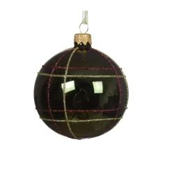 Set di 6 palline di Natale in vetro (D80 mm) Scozia Verde albero