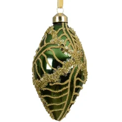 Set di 2 palline di Natale in vetro (D60 mm) Jazzy Verde abete