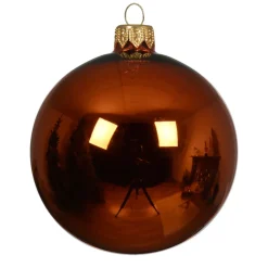 Set di 6 palline di Natale in vetro (D80 mm) Artico brillante Zucca