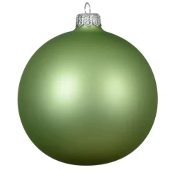 Set di 4 palline di Natale in vetro (D100 mm) Artico opaco Verde te