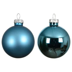 Set di 4 Palline di Natale in vetro (D100 mm) Boreale Blu brillante