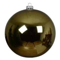 Set di 6 palline di Natale in vetro (D80 mm) Artico brillante Verde rosmarino