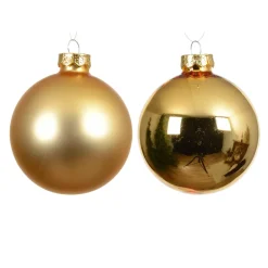 Set di 6 palline di Natale in vetro (D80 mm) Boreale Oro