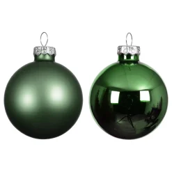 Set di 6 palline di Natale in vetro (D80 mm) Boreale Verde abete