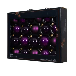 Set di 21 palline di Natale in vetro (D60 a 75 mm) Assortite Cristallo Fico
