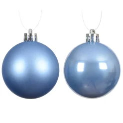 Set di 4 palline di Natale unite (D100 mm) Aravis Azzurro