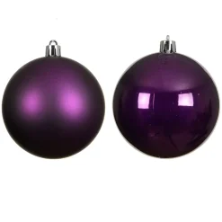 Set di 4 palline di Natale unite (D100 mm) Aravis Fico