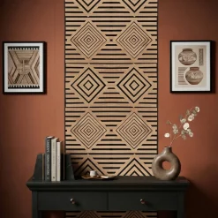 Set di 4 pannelli murali in legno (60 cm) Lior Naturale