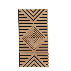 Set di 4 pannelli murali in legno (60 cm) Lior Naturale