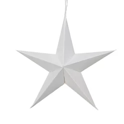 Set di 4 pendenti in carta (D15 cm) Astre di Carta Bianco