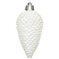 Set di 6 pigne Alpine Bianco