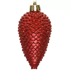 Set di 6 pigne Alpine Rosso