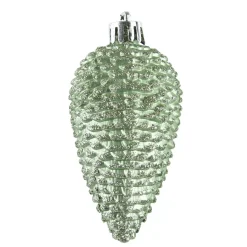 Set di 6 pigne da appendere (H8 cm) Alpine Verde Matcha
