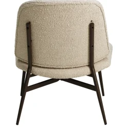 Set di 2 poltrone in bouclé (seduta 40 cm) Isla Beige sabbia