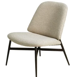 Set di 2 poltrone in bouclé (seduta 40 cm) Isla Beige sabbia