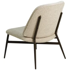 Set di 2 poltrone in bouclé (seduta 40 cm) Isla Beige sabbia