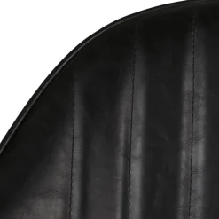 Set di 2 poltrone in similpelle (seduta 47 cm) Juno Nero carbone