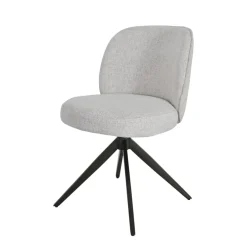 Set di 2 sedie da pranzo girevoli (seduta 51 cm) Spina Beige