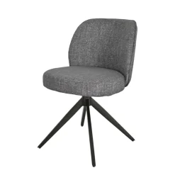 Set di 2 sedie da pranzo girevoli (seduta 51 cm) Spina Grigio