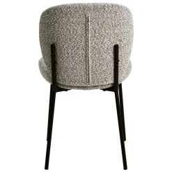Set di 2 sedie da pranzo in bouclé (seduta 48,5 cm) Isla Grigio chiaro