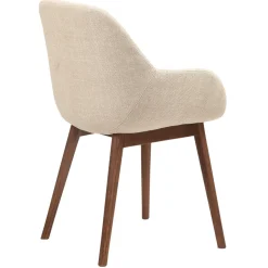 Set di 2 sedie da pranzo in tessuto (seduta 48 cm) Elia Beige
