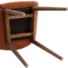 Set di 2 sedie da pranzo in tessuto (seduta 48 cm) Elia Caramello
