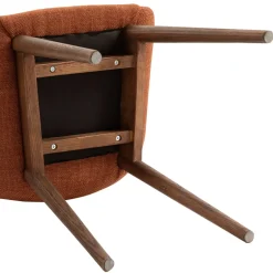Set di 2 sedie da pranzo in tessuto (seduta 48 cm) Elia Caramello