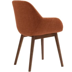 Set di 2 sedie da pranzo in tessuto (seduta 48 cm) Elia Caramello