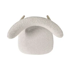 Set di 2 sedie da pranzo in tessuto (seduta 49 cm) Amal Ecru