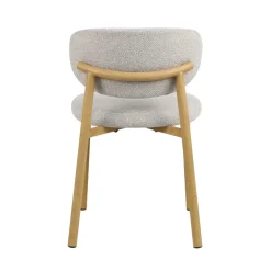 Set di 2 sedie da pranzo in tessuto (seduta 49 cm) Amal Grigio chiaro