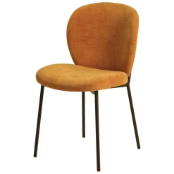 Set di 2 sedie da pranzo in tessuto (seduta 48,5 cm) Isla Rame