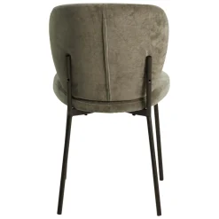 Set di 2 sedie da pranzo in tessuto (seduta 48,5 cm) Isla Verde scuro