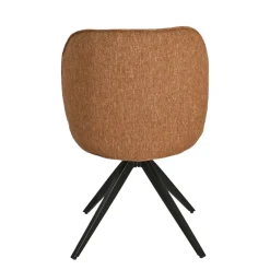 Set di 2 sedie da pranzo in tessuto testurizzato (seduta 51 cm) Linda Caramello