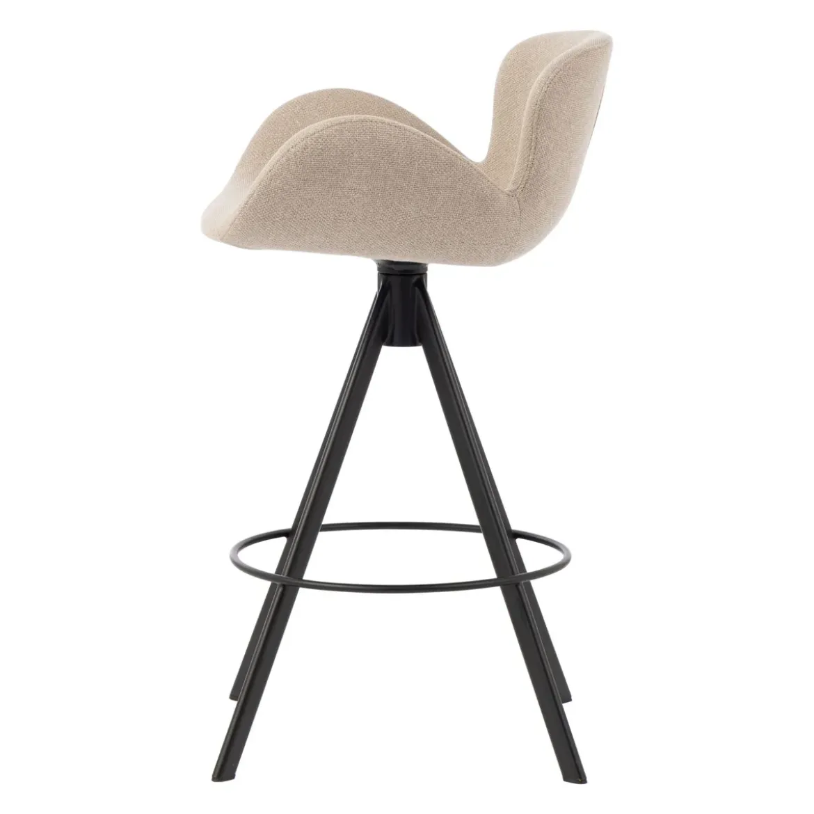 Set di 2 sedie per isola centrale con schienale (Altezza seduta 65cm) Pema Grigio chiaro