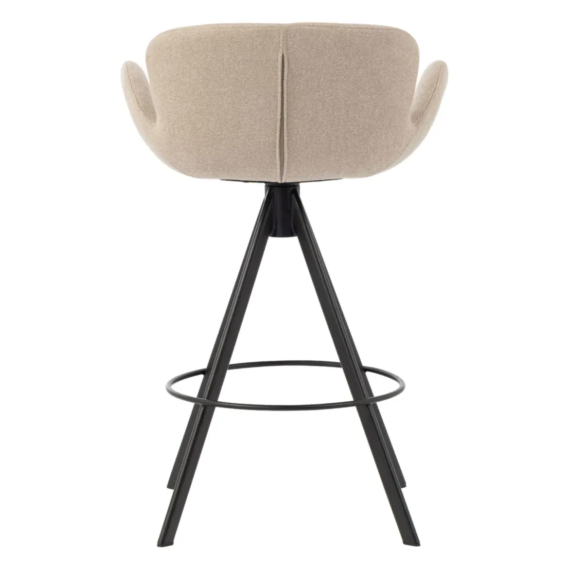 Set di 2 sedie per isola centrale con schienale (Altezza seduta 65cm) Pema Grigio chiaro