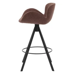 Set di 2 sedie per isola centrale con schienale (Altezza seduta 65cm) Pema Bordeaux