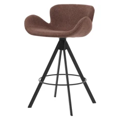 Set di 2 sedie per isola centrale con schienale (Altezza seduta 65cm) Pema Bordeaux