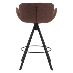 Set di 2 sedie per isola centrale con schienale (Altezza seduta 65cm) Pema Bordeaux