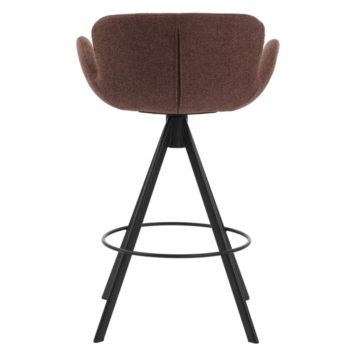 Set di 2 sedie per isola centrale con schienale (Altezza seduta 65cm) Pema Bordeaux