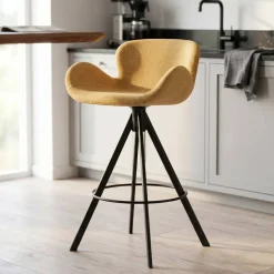 Set di 2 sedie per isola centrale con schienale (seduta 65cm) Pema Miele