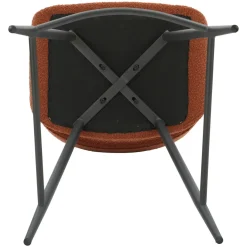 Set di 2 sedie per isola centrale con schienale in bouclé (seduta 65cm) Soho Caramello