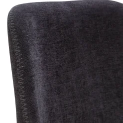 Set di 2 sedie per isola centrale con schienale in tessuto (Altezza seduta 65 cm) Malika Nero