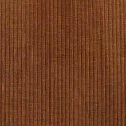 Set di 2 sedie per isola centrale con schienale in velluto a coste (Altezza seduta 68cm) Kosmo Cognac