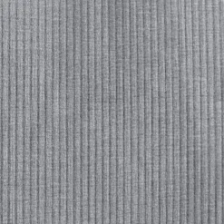 Set di 2 sedie per isola centrale con schienale in velluto a coste (Altezza seduta 68cm) Kosmo Grigio chiaro