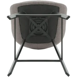 Set di 2 sedie per isola centrale girevoli con schienale in tessuto (seduta 64cm) Zila Grigio argento