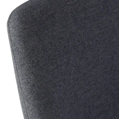 Set di 2 sedie per isola centrale con schienale in tessuto (Altezza seduta 67cm) Juno Grigio scuro